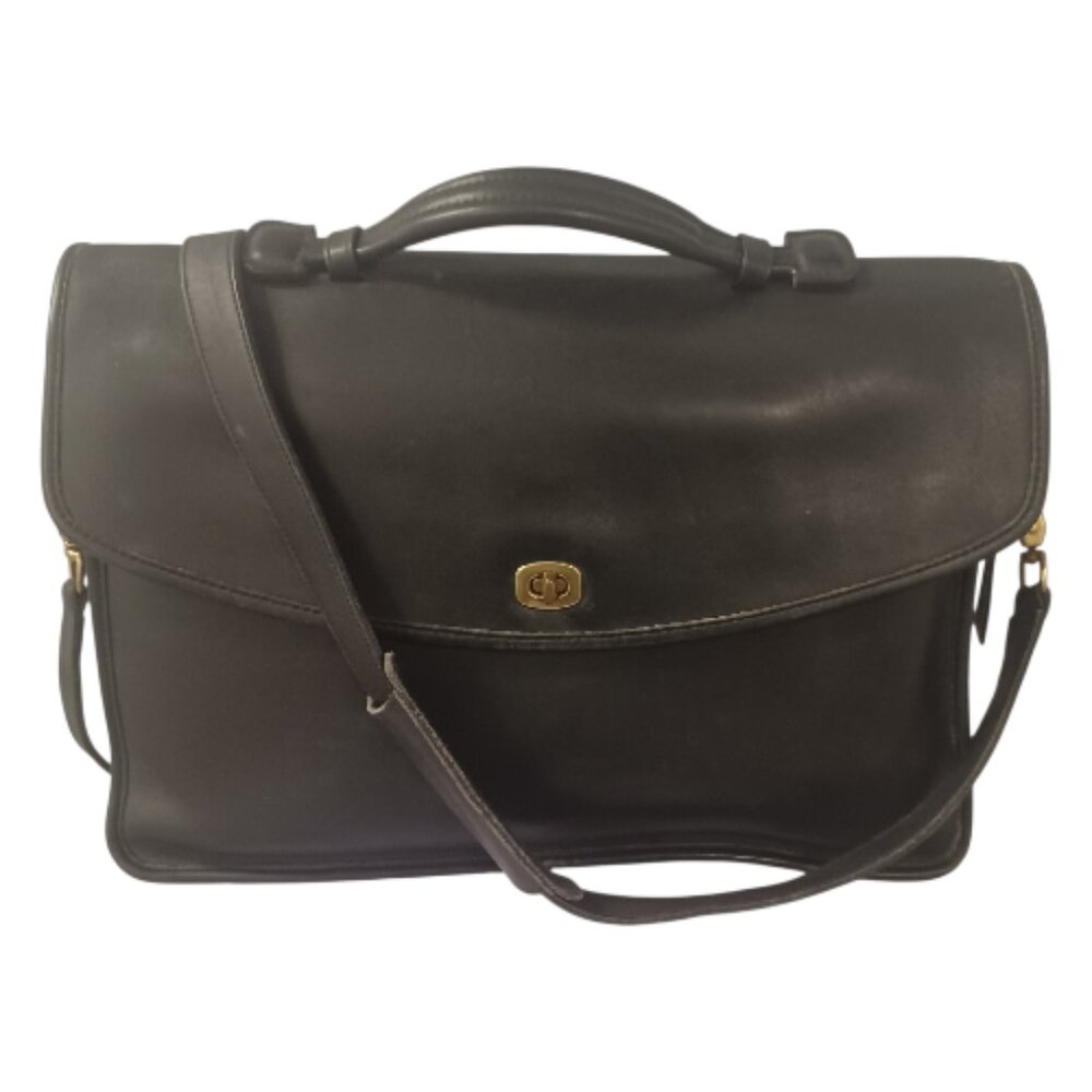 Vintage Coach Black Lexington Briefcase Messenger Satchel Bag Style #5265 COA - Picture 3 of 10